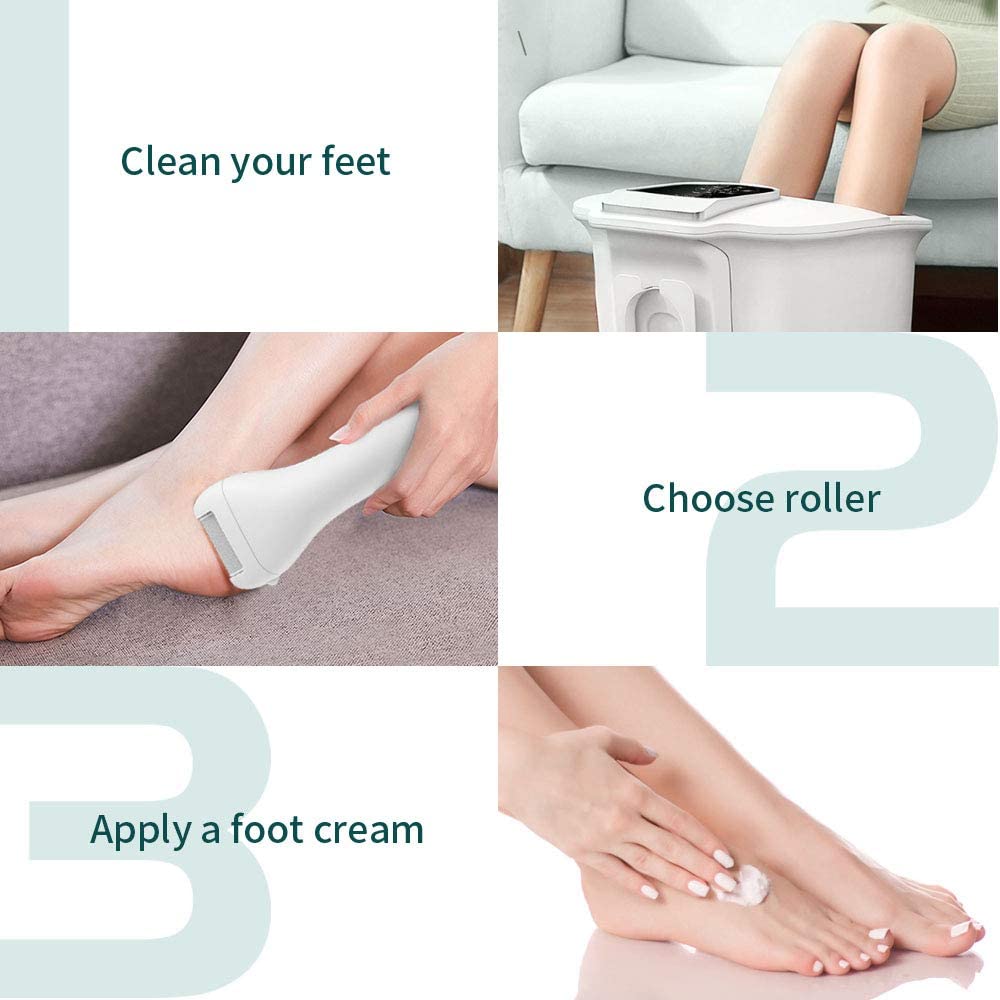 Savoy - Electric Callus Remover, Rechargeable Electronic Feet File Hard Skin Remover -