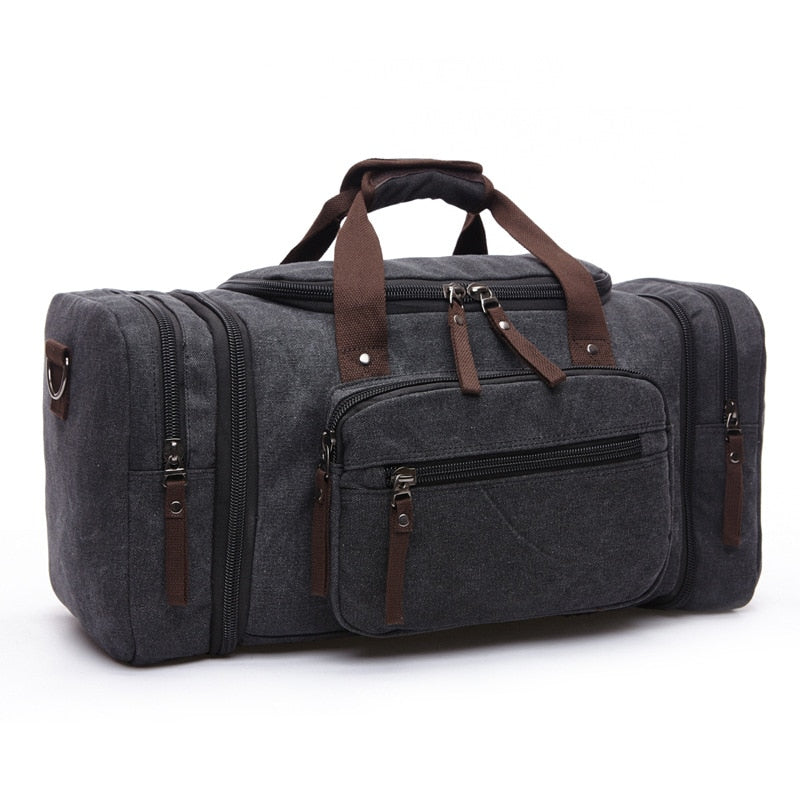 Large Capacity Mens Luggage - Travel Duffle Bag - Canvas  -  Shoulder Bag - [13-15] DAY  DELIVERY] - 5 COLORS -