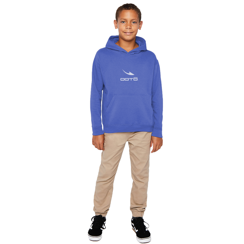 OOTO - DASH EN WHITE - Youth Pullover Fleece Hoodie - 4 COLORS -