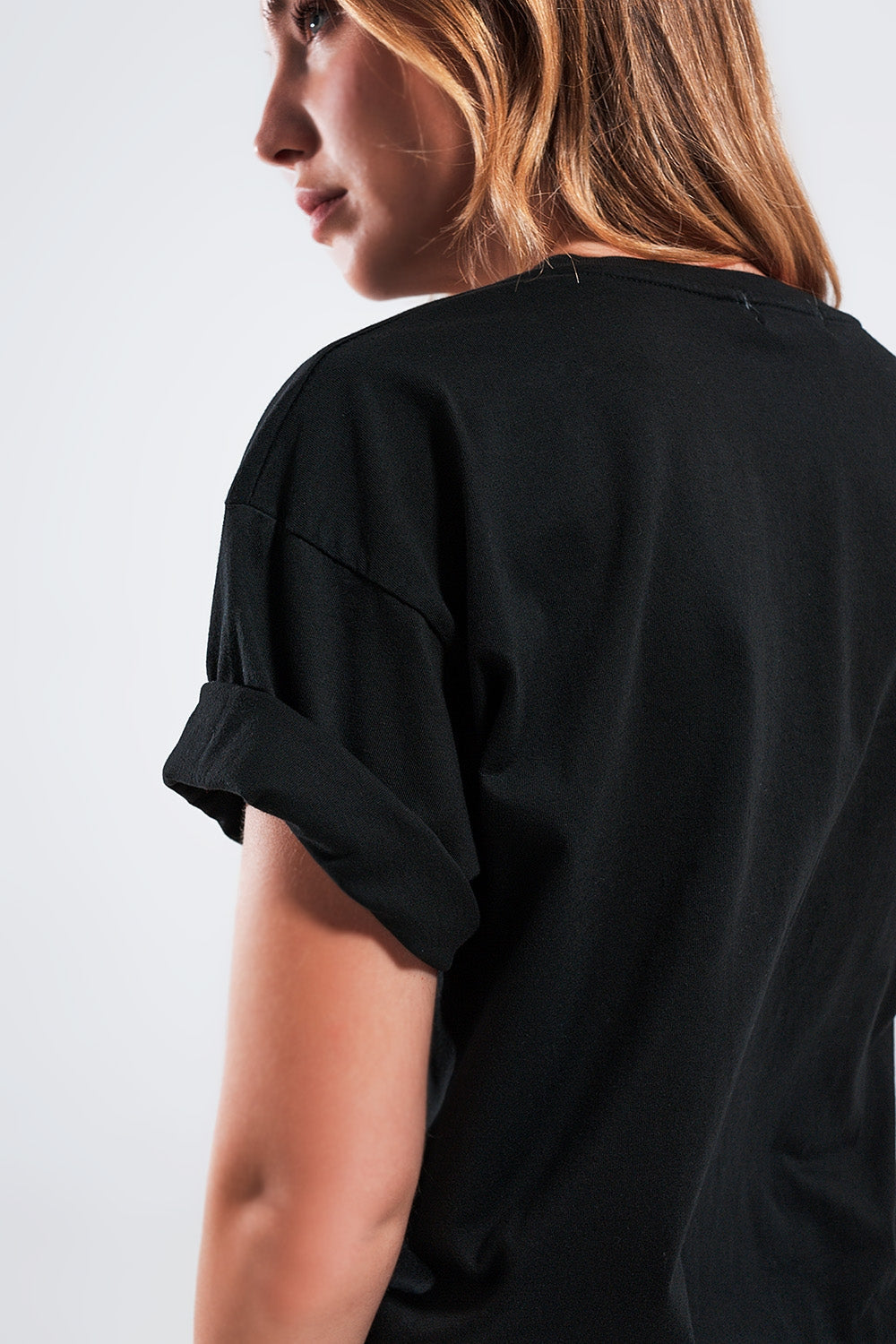 Q2 - Brooklyn T Shirt in Black - 1 COLOR -