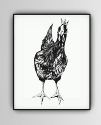 Thumbnail for Curious Chicken Wall Art Print - 3 SIZES -