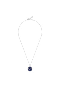 Thumbnail for Zodiac Lapis Lazuli Gemstone Star Constellation Pendant Necklace Silver Scorpio -