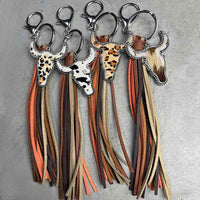 Thumbnail for Bull Shape Fringe Key Chain - 8.6