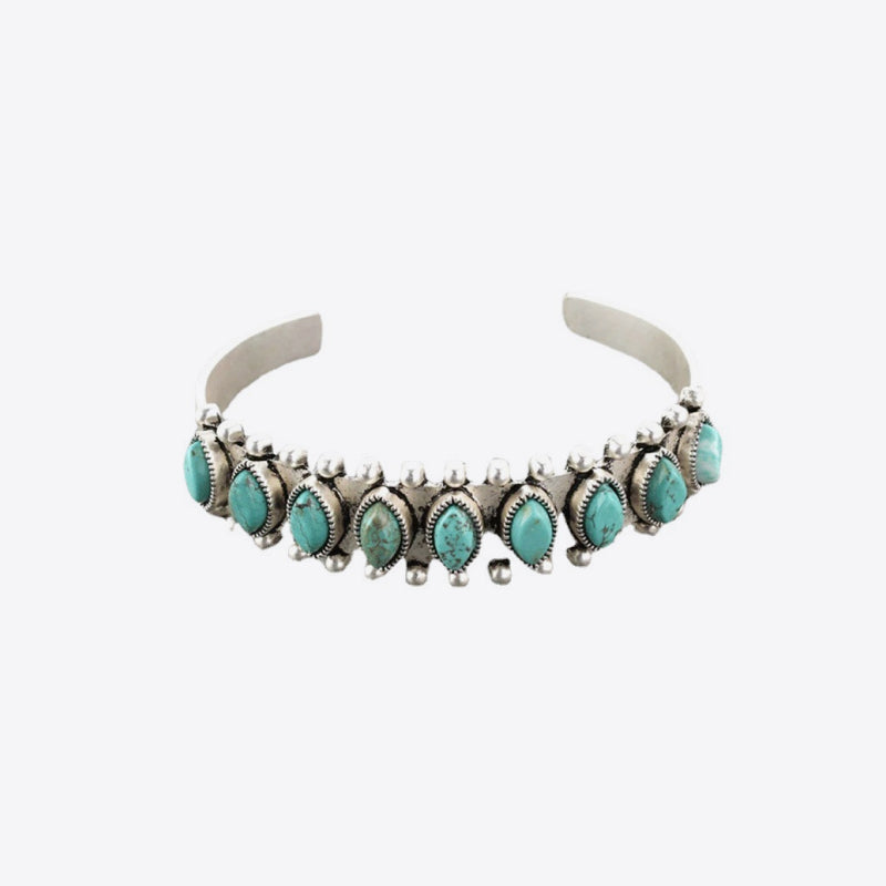 Turquoise Open Bracelet - T - 5 STYLES / COLORS -