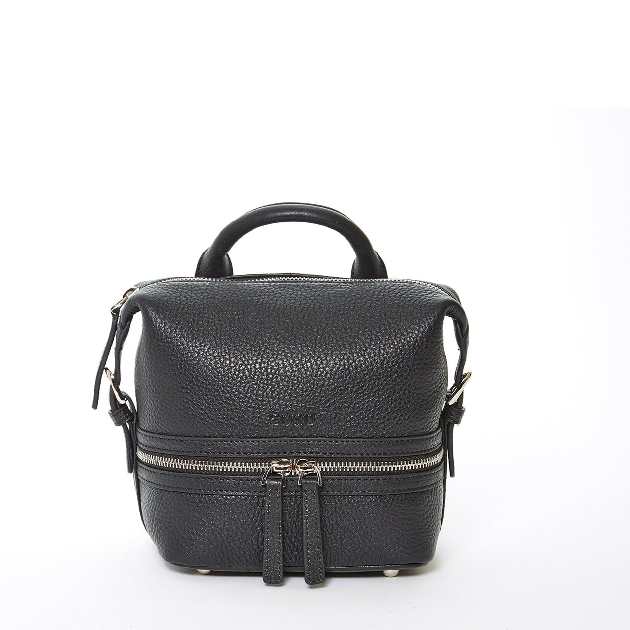 Ashley Small Black Leather Backpack -