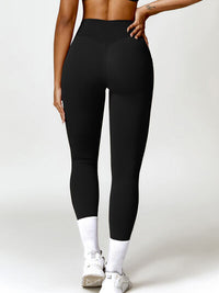 Thumbnail for Twisted High Waist Active Leggings with Pockets - T - 5 COLORS -