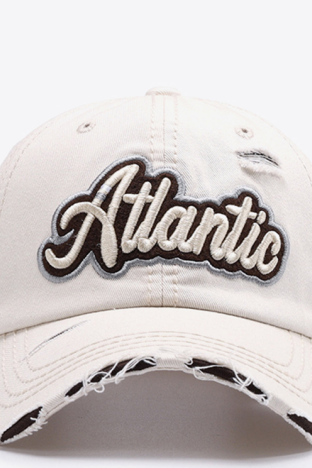 ATLANTIC Graphic Distressed Baseball Cap - T - 7 COLORS -