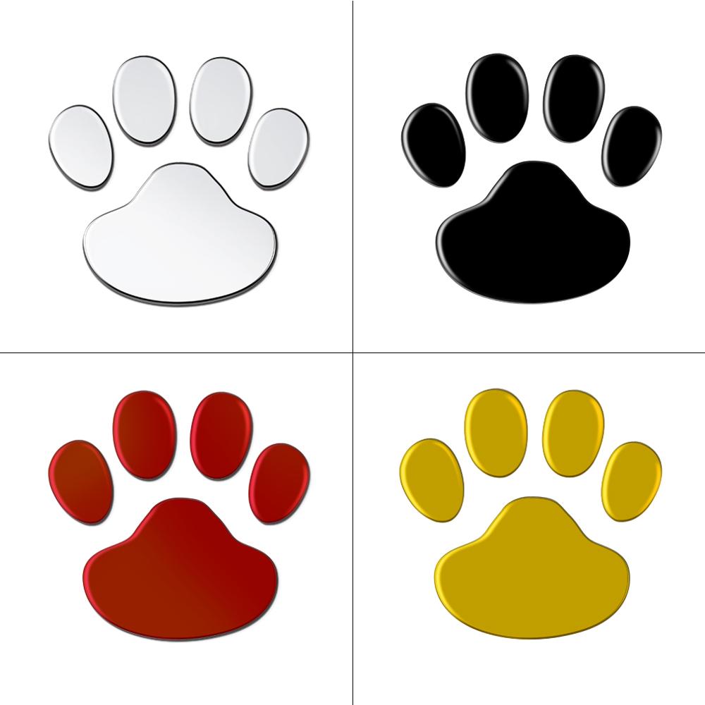 1 pair/Set 3D Stickers Paw - Bear Foot Prints Footprint Decal Car Stickers - [29 DAY DELIVERY] - 4 COLORS -