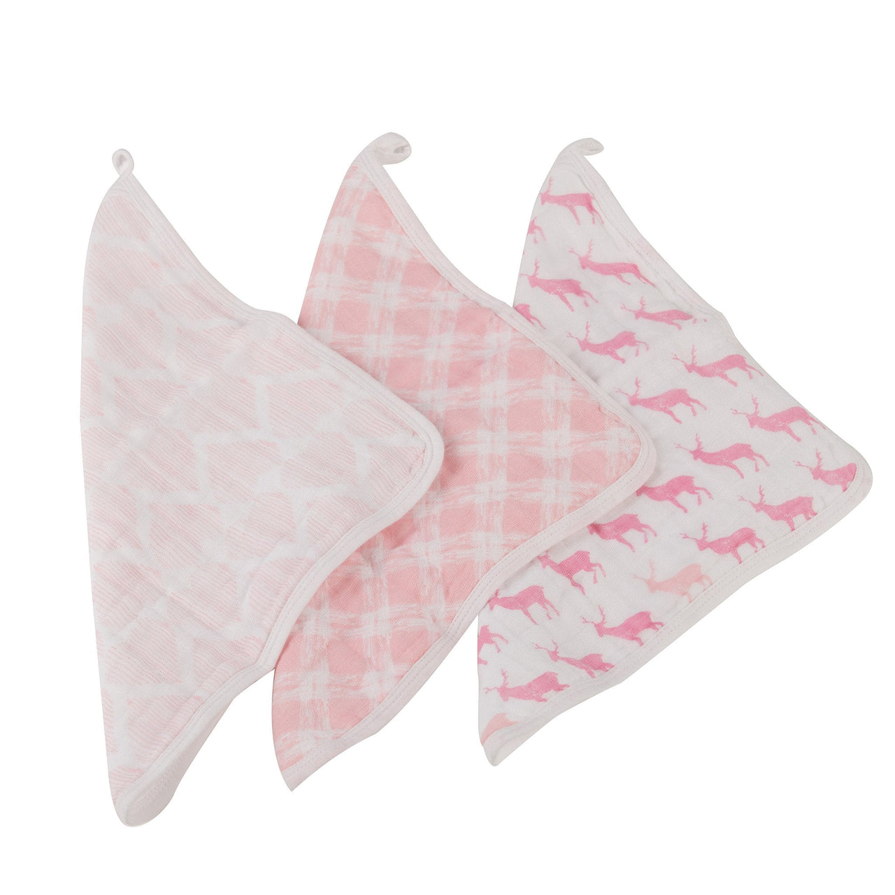 Newcastle - Pop of Pink Cotton Washcloth Set 3PK -