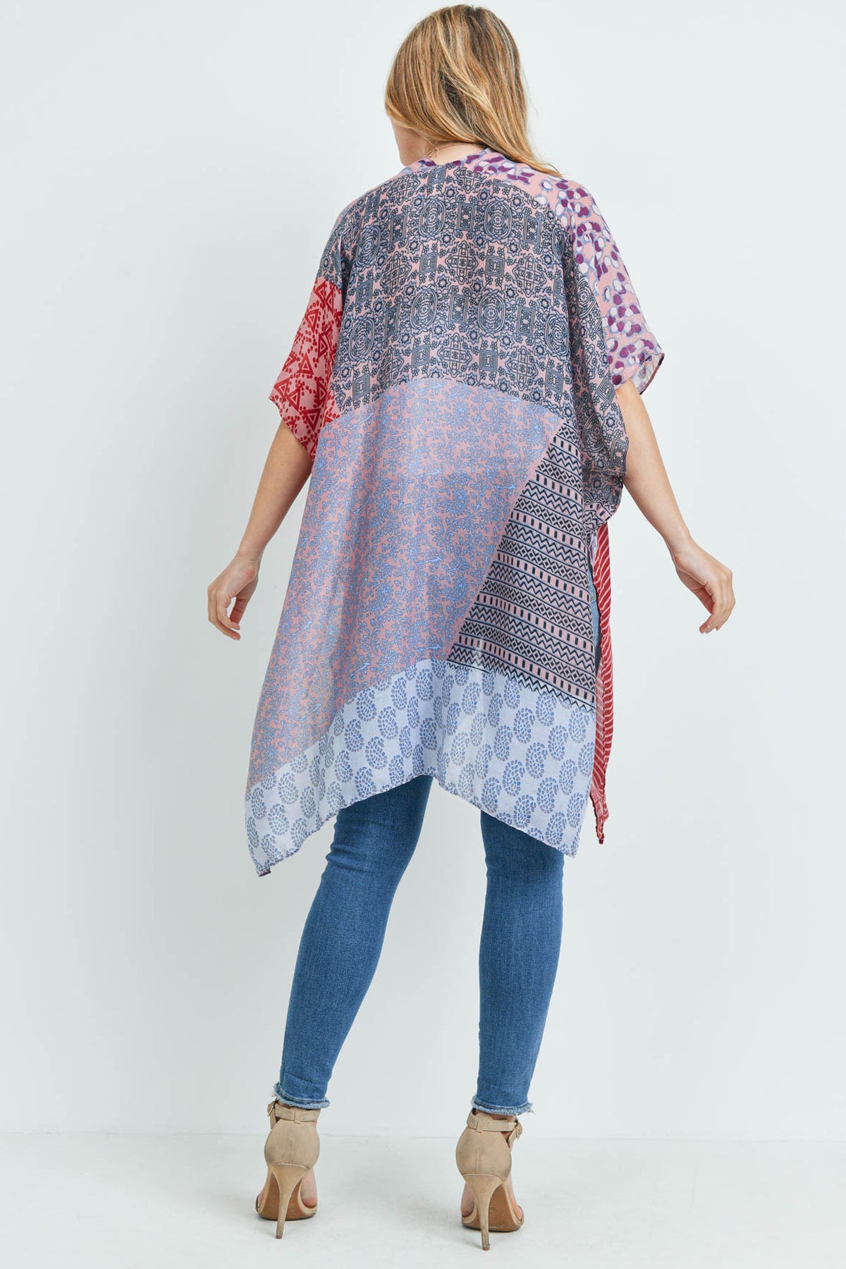 Mixed Pattern Kimono - 3 COLORS -