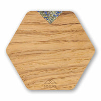 Thumbnail for MMORE - Wooden Coasters - Oak / Set of 4 Coasters - 10 THUMB HANDLE COLORS -