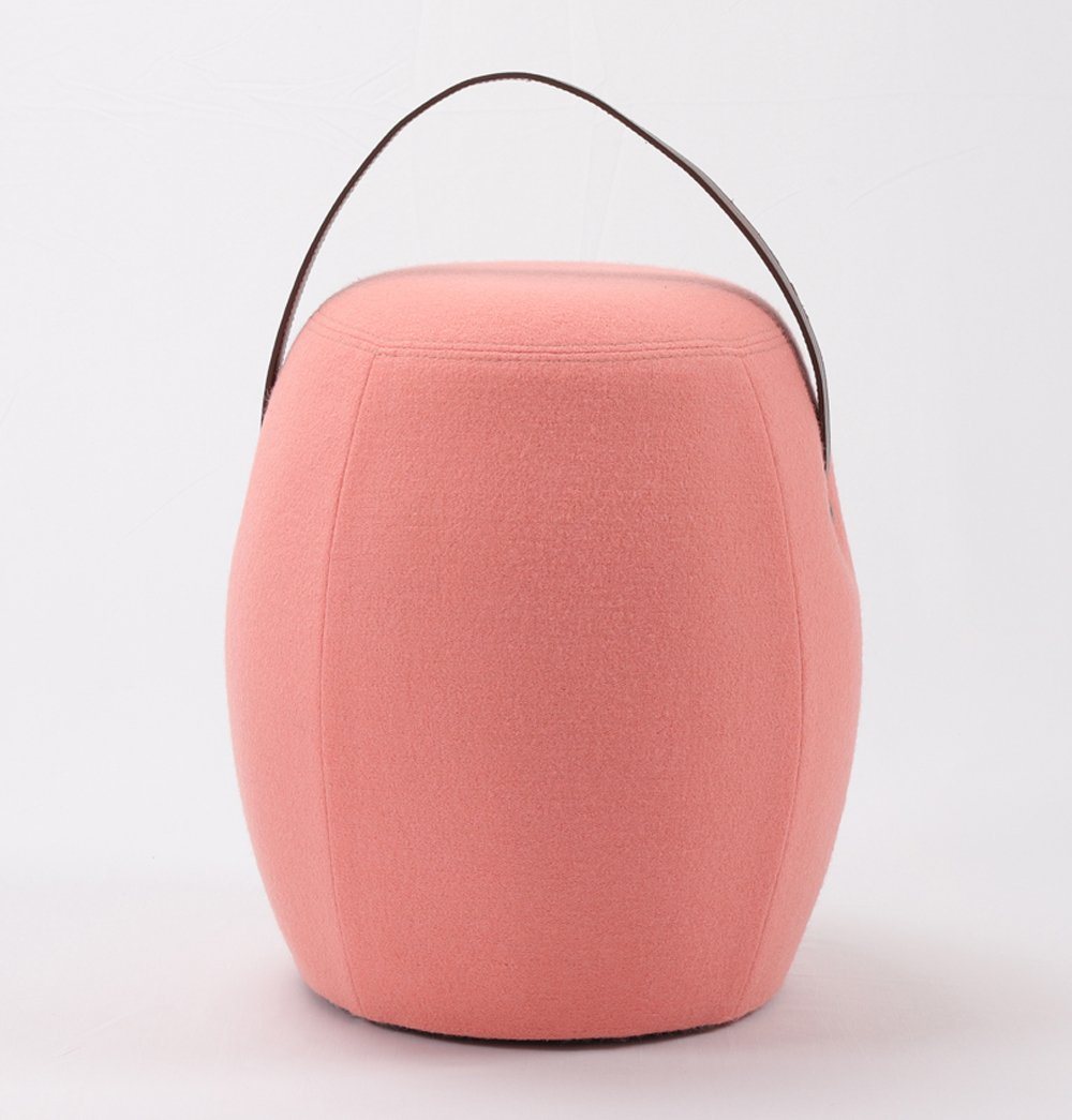 GFURN - Kiley Handmade Pouf/Stool - Pink -