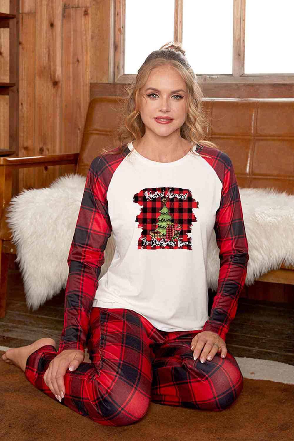 Graphic Top and Plaid Pants Set - SOLD BY SIZE / 2 PCS. - 4 SIZES -