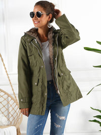 Thumbnail for Full Size Hooded Jacket with Detachable Liner (Three-Way Wear) - T - 3 COLORS -