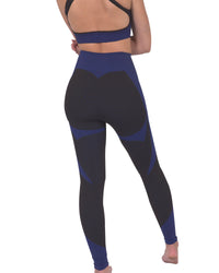 Thumbnail for Savoy - Trois Seamless Legging - Black With Navy - 1 COLOR -