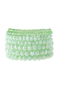 Thumbnail for Seven Lines Glass Beads Stretch Bracelet - 22 COLORS