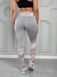 Thumbnail for Printed Wide Waistband Active Leggings - T - 2 COLORS -