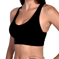 Thumbnail for Most Comfortable Racerback Bra 2 Pack Black and White -