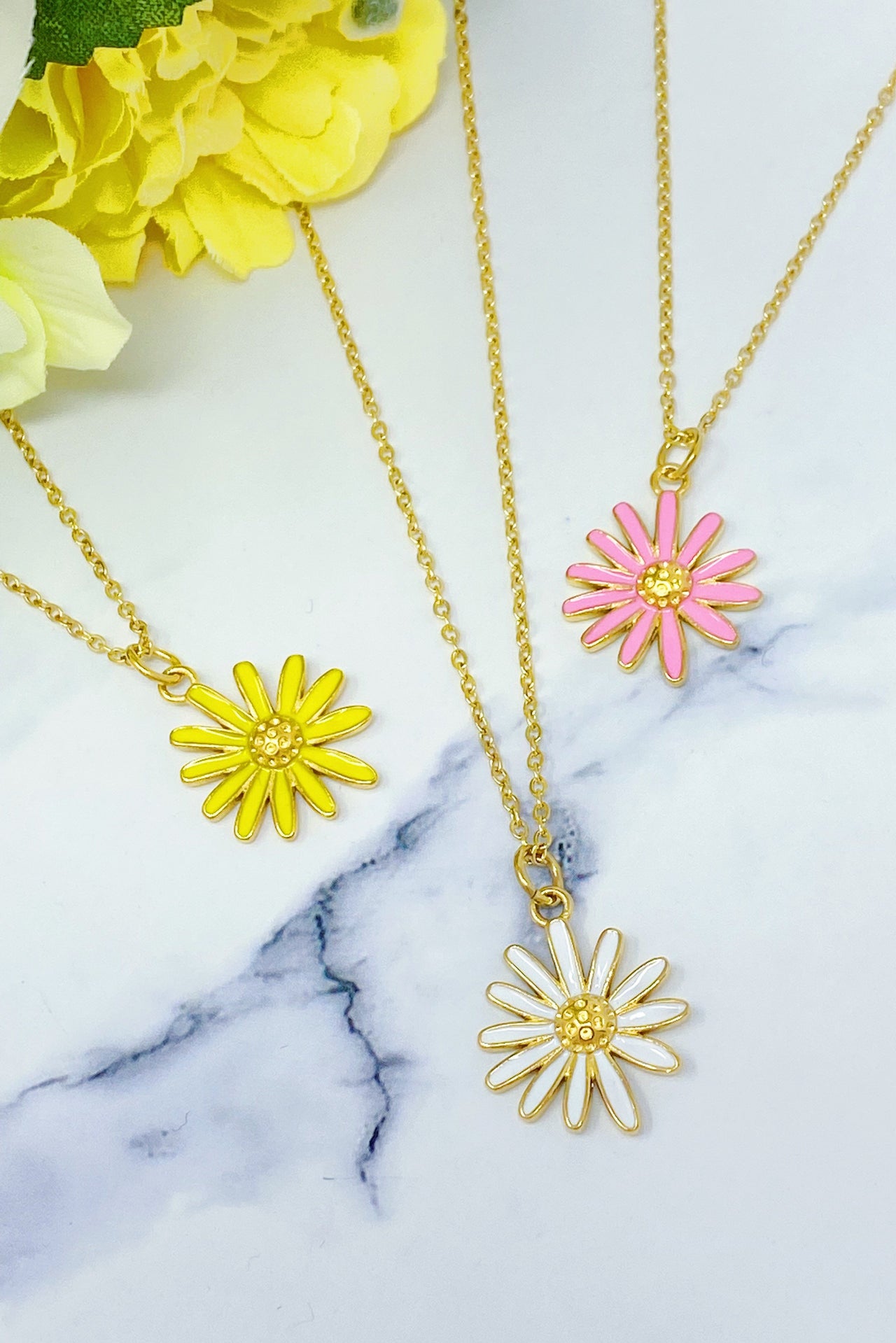 Ellison & Young- Sweet Daisy Necklace - 3 COLORS -