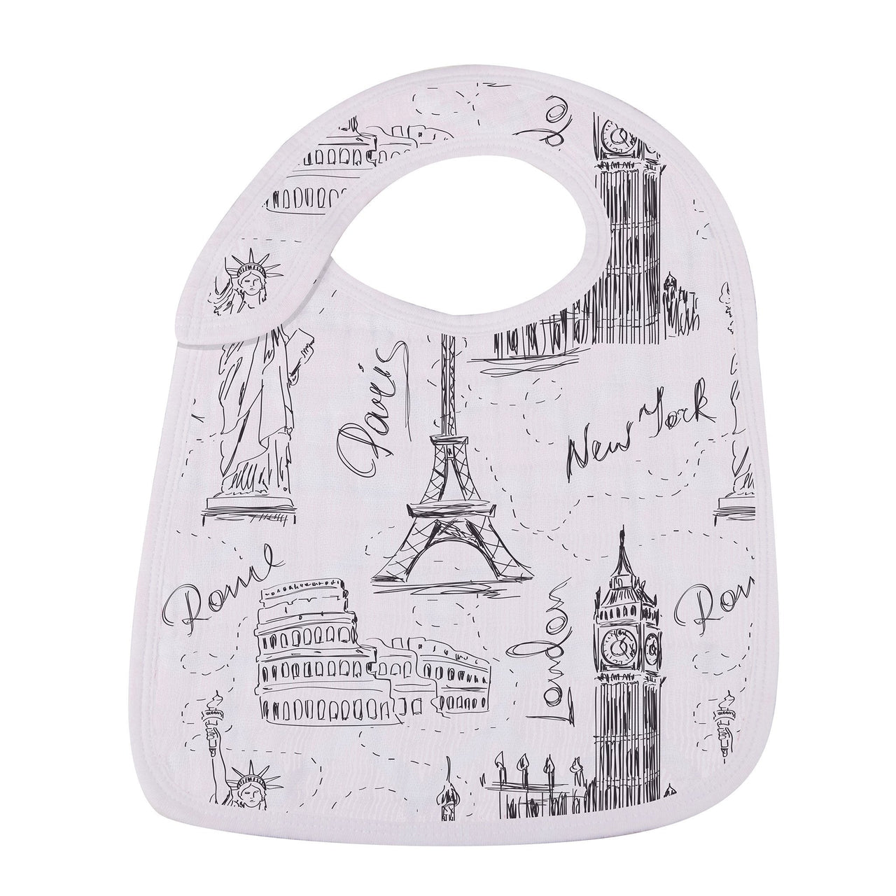 Newcastle - London, Paris, New York Snap Bibs 3pk -