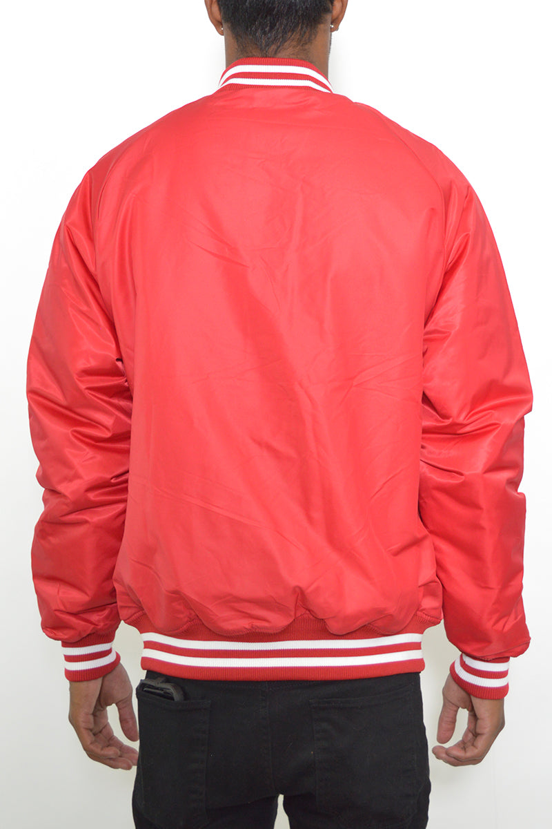 Classic Varsity Windbreaker Bomber Jacket - 1 COLOR -