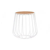 Thumbnail for GFURN - Gabbia Round Side Table - White -