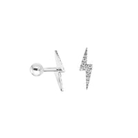 Thumbnail for Lighting Bolt Screw Flat Back Earring -