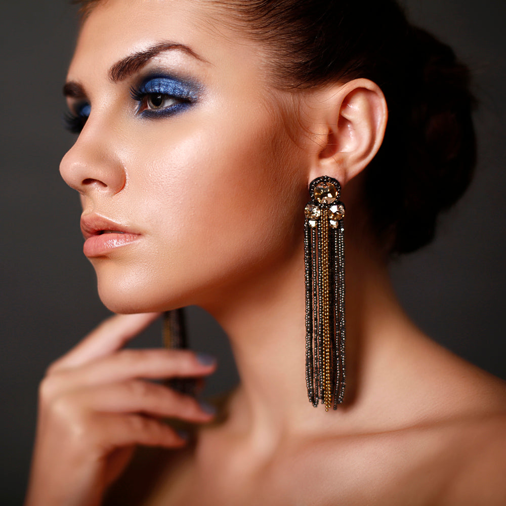 BEGADA - Sheen Tasseled Earrings -