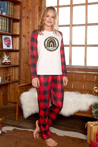 Thumbnail for Graphic Top and Plaid Pants Set - T - SOLD BY SIZE / 2 PCS. - 4 SIZES -