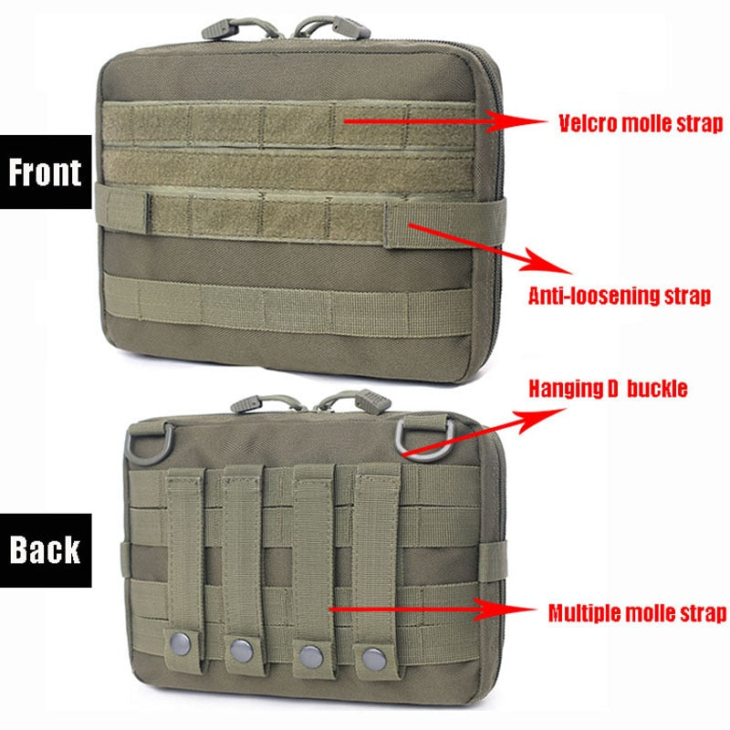 Tactical Bag - Medical Kit - Molle Military Pouch Bag  - Supplies not included - demo only - [25 DAY DELIVERY] - 5 COLORS -