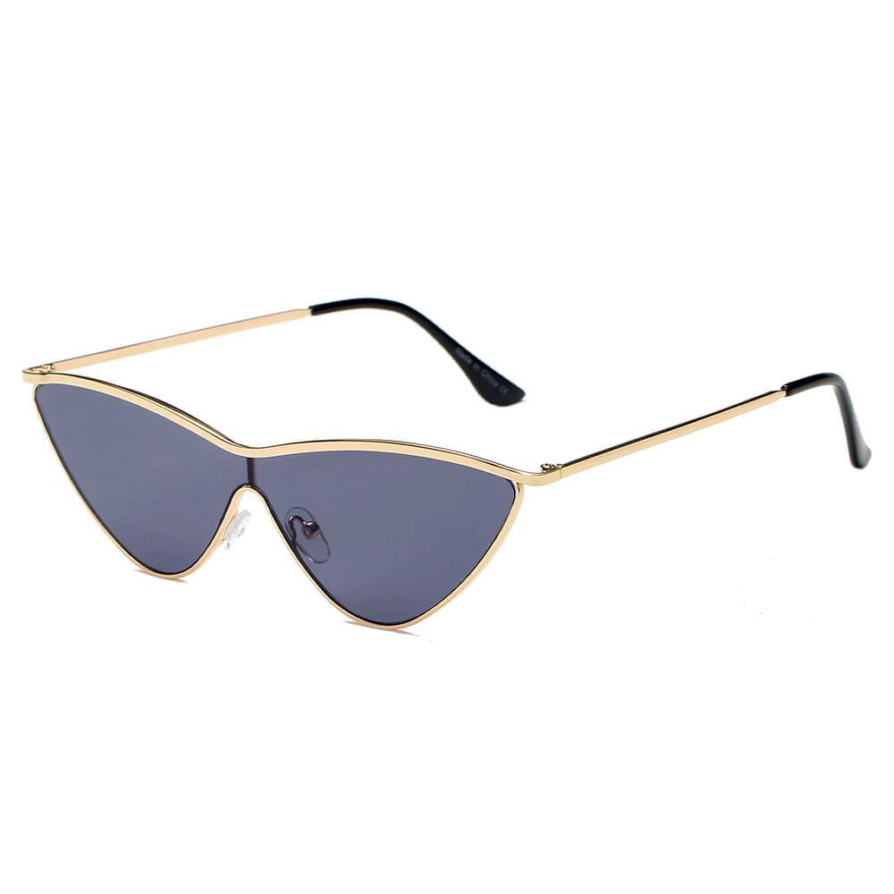 Fontana | S2067 - Women Metal Cat Eye Sunglasses - 5 COLORS -