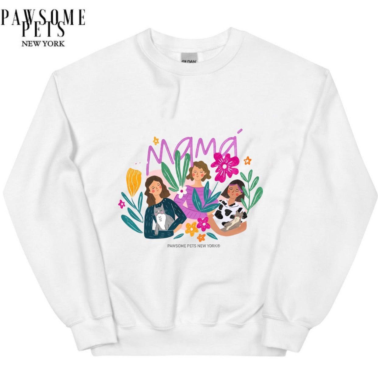 Sweatshirt - Cat Mama - 7 COLORS -