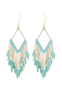 Thumbnail for Riah Fashion - Dangle Beaded Earrings - 4 COLORS -