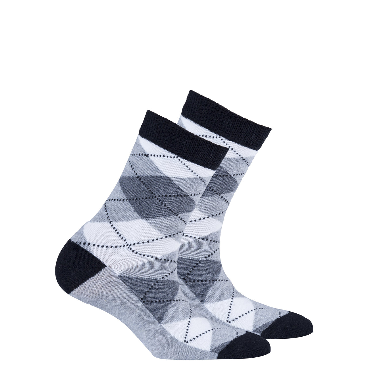 Kids Cloud Argyle Socks - 1 COLOR -