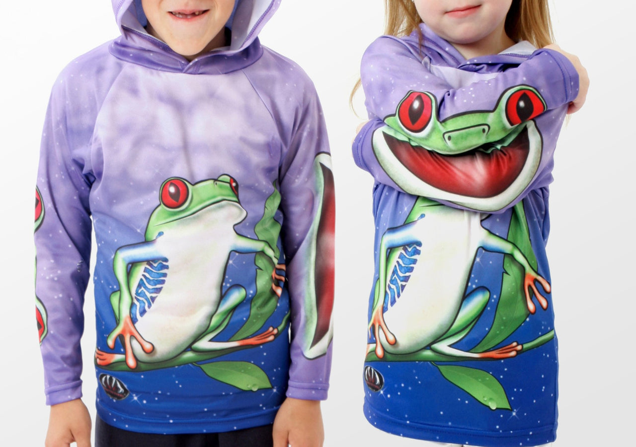 Mouthman - TREE FROG Hoodie Chomp Shirt - ADULT SIZES AVAILABLE! - 12 SIZES -