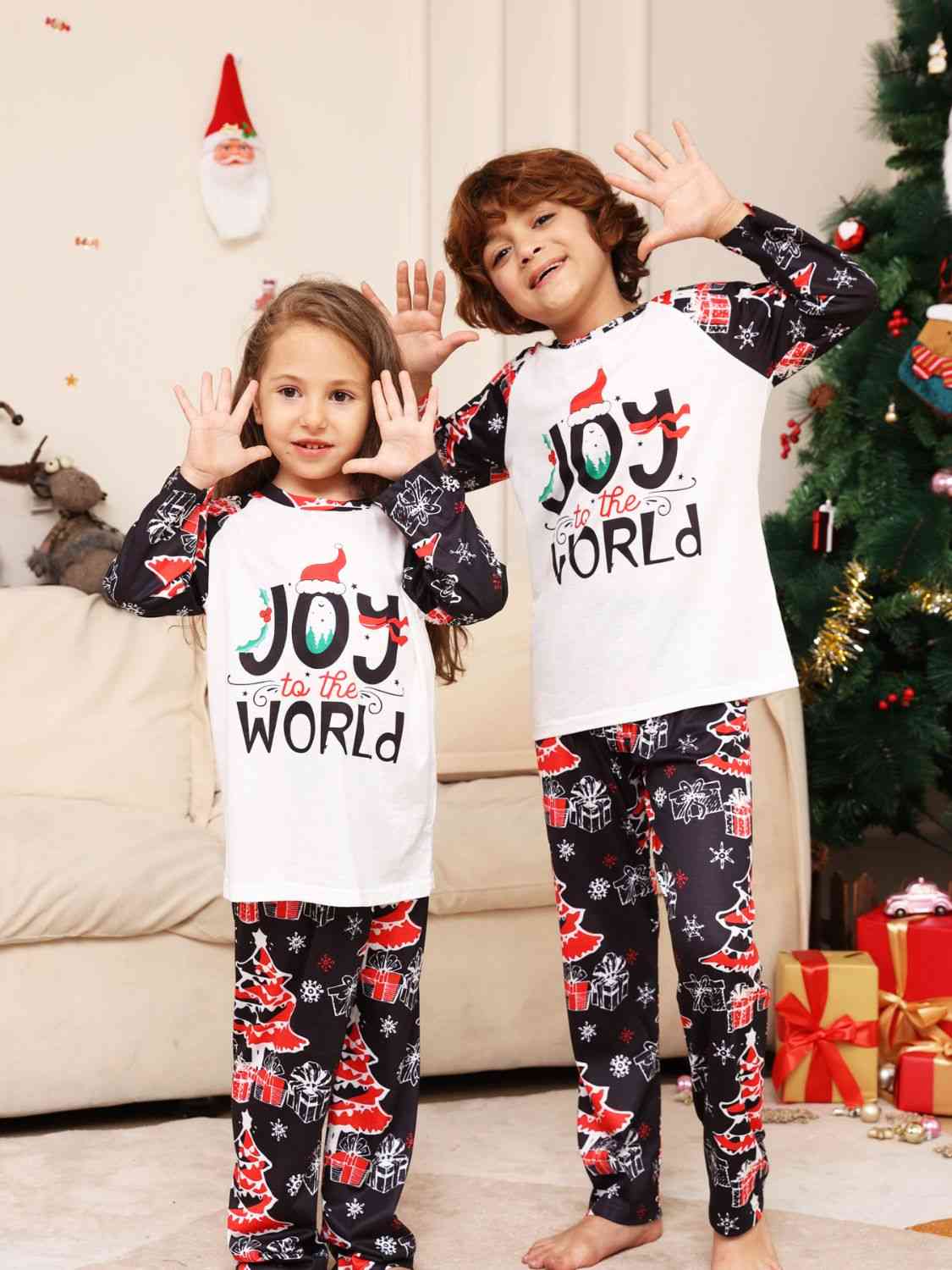 KIDS JOY TO THE WORLD Graphic Two-Piece Set - T -