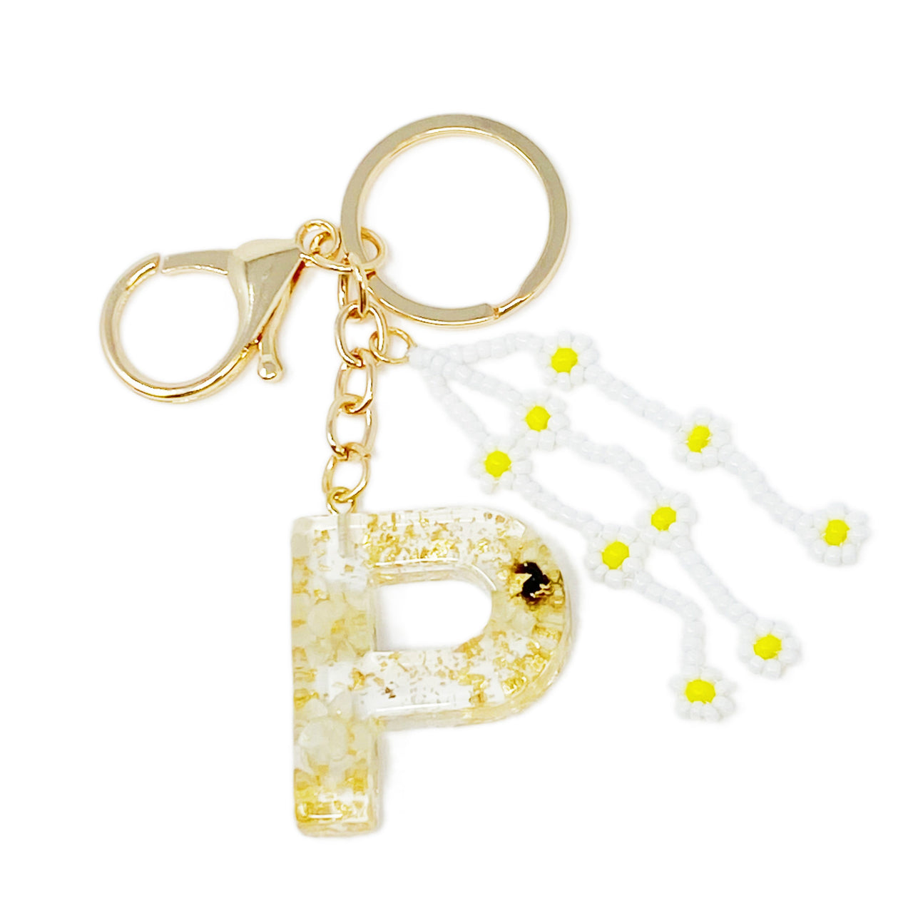 Ellison & Young - Baby Daisy Initial Key Chain - 20 LETTERS - FIND YOURS! -