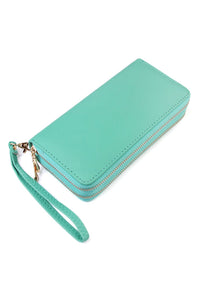 Thumbnail for Double Zip Around Wallet - 13 COLORS -