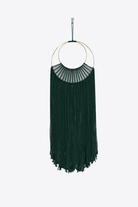 Thumbnail for Hoop Fringe Macrame Wall Hanging - 41.3