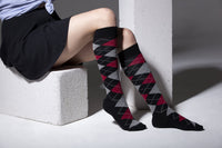 Thumbnail for Women's High-Class Argyle Knee High Socks Set - 5 PACK -