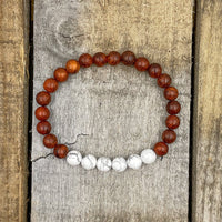 Thumbnail for Grove - White Howlite & Red Rosewood -