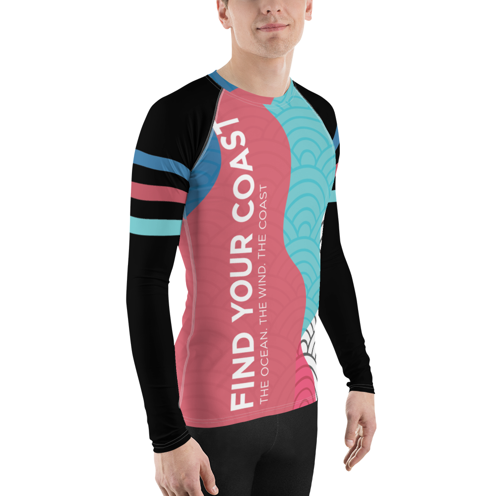 FYC - Men's Dusk to Dawn Performance UPF Long Sleeve Rash Guard - 1 COLOR -