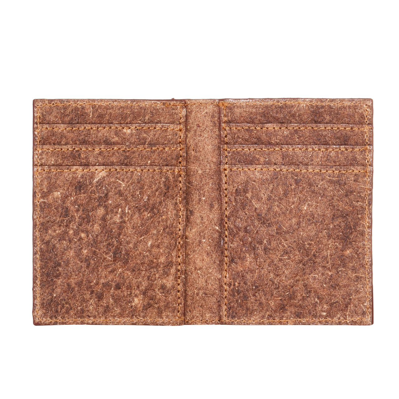 IKON SWEDEN - Coconut Leather BiFold Card Holder - Cutch Brown - 1 COLOR -