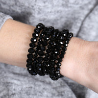 Thumbnail for Seven Lines Glass Beads Stretch Bracelet - 22 COLORS