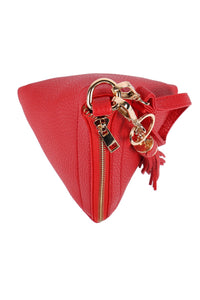 Thumbnail for Riah Fashion - Pyramid Shape Tassel Wristlet Leather Bag - 15 COLORS -