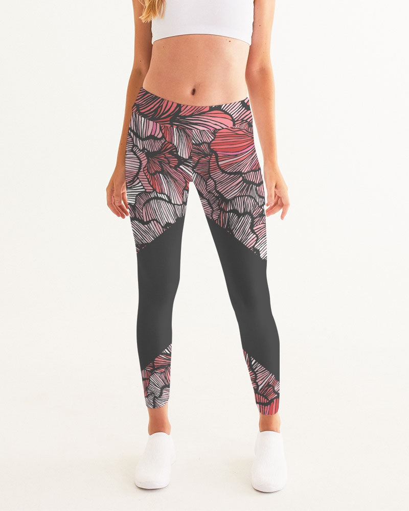 Chaluisant - Petal Swirls Women's Yoga Pants -