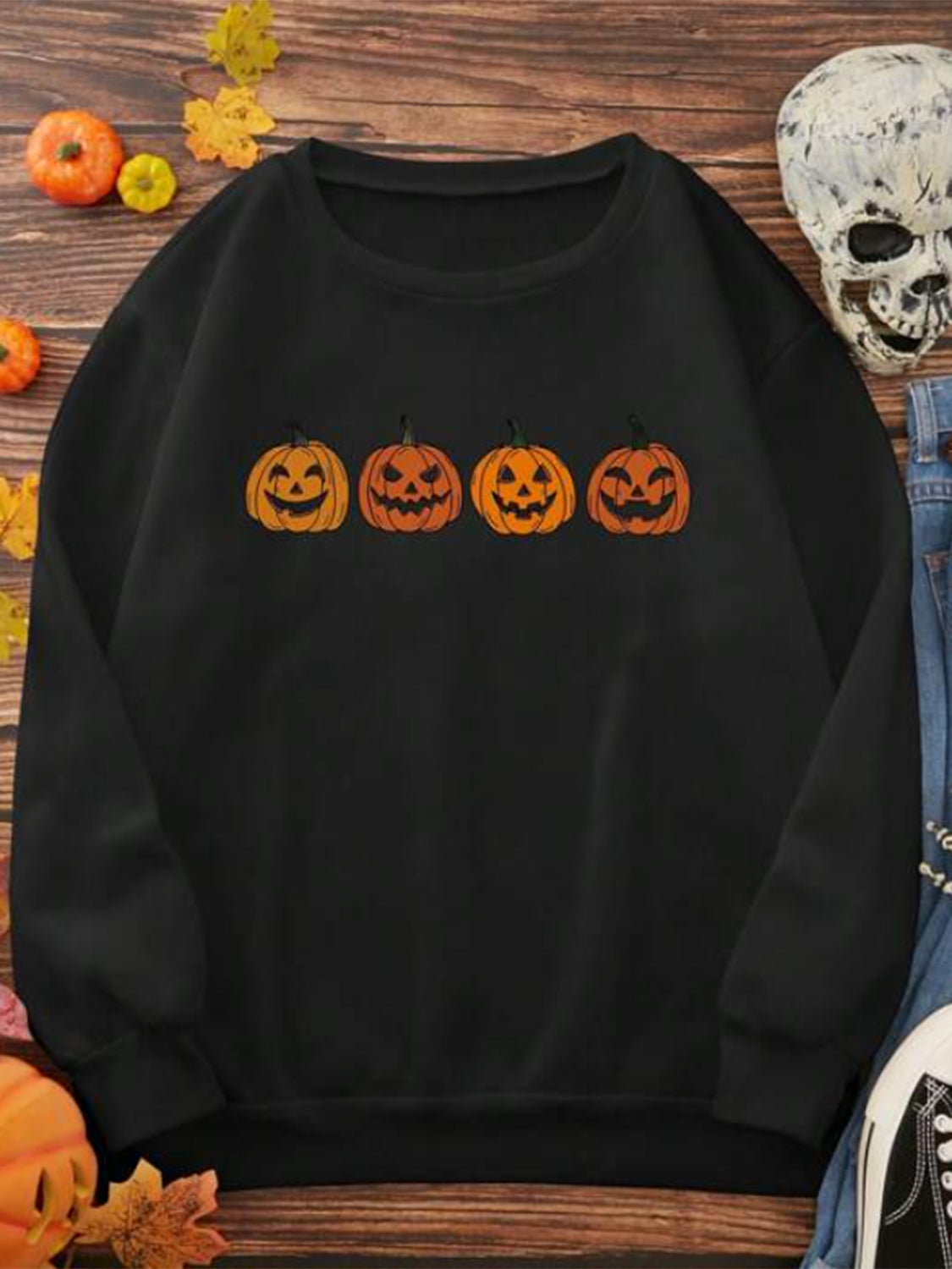 Simply Love Full Size Jack-O'-Lantern Graphic T-Shirt - T - 1 COLOR -