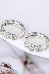 Thumbnail for Moissanite 925 Sterling Silver Huggie Earrings