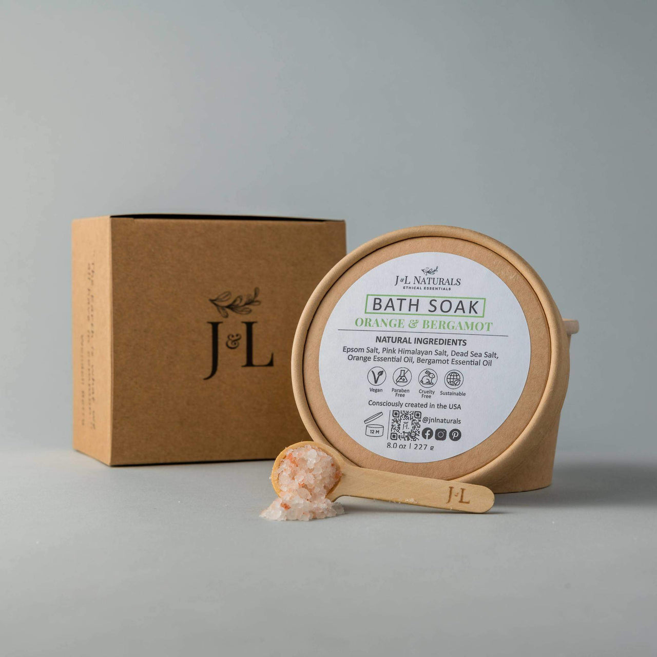 J & L Naturals - Bath Soak - 3 SIZES / 3 SCENTS -