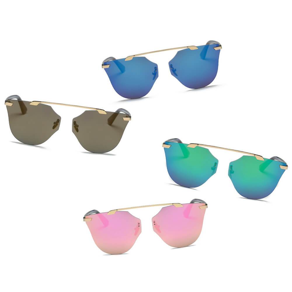 Cramilo - Allegan | Women Round Cat Eye Sunglasses - 4 COLORS -